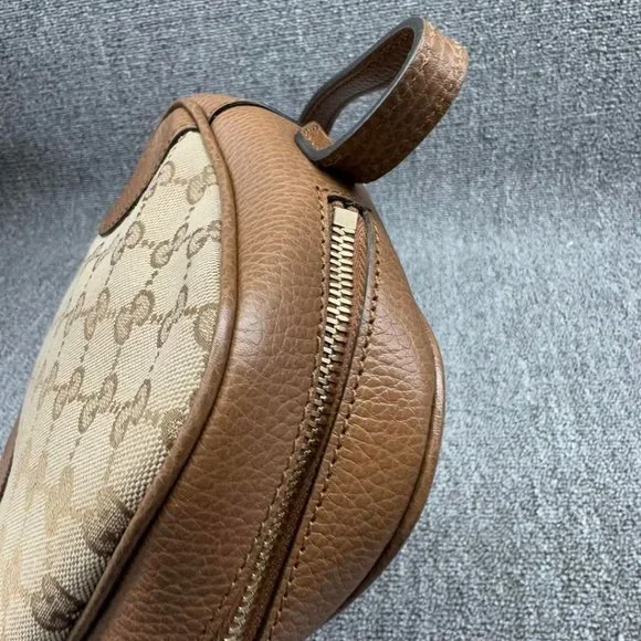 GUCCI Bree Brown Cloth Shoulder Bag 550-022625 - Picture 7 of 14